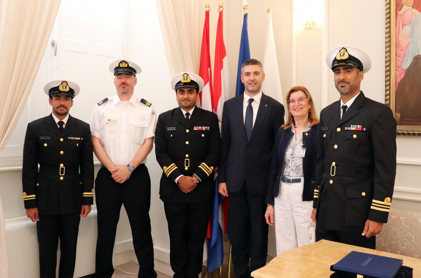 Prijem izaslanstva jedrenjaka Shabab Oman II Kraljevske mornarice Omana