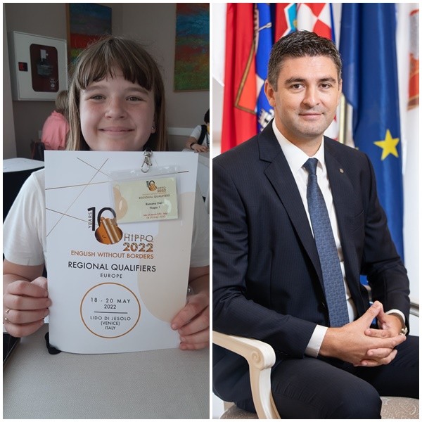 Gradonačelnk Franković čestitao Romani Delić na osvojenom drugom mjestu na međunarodnoj jezičnoj olimpijadi