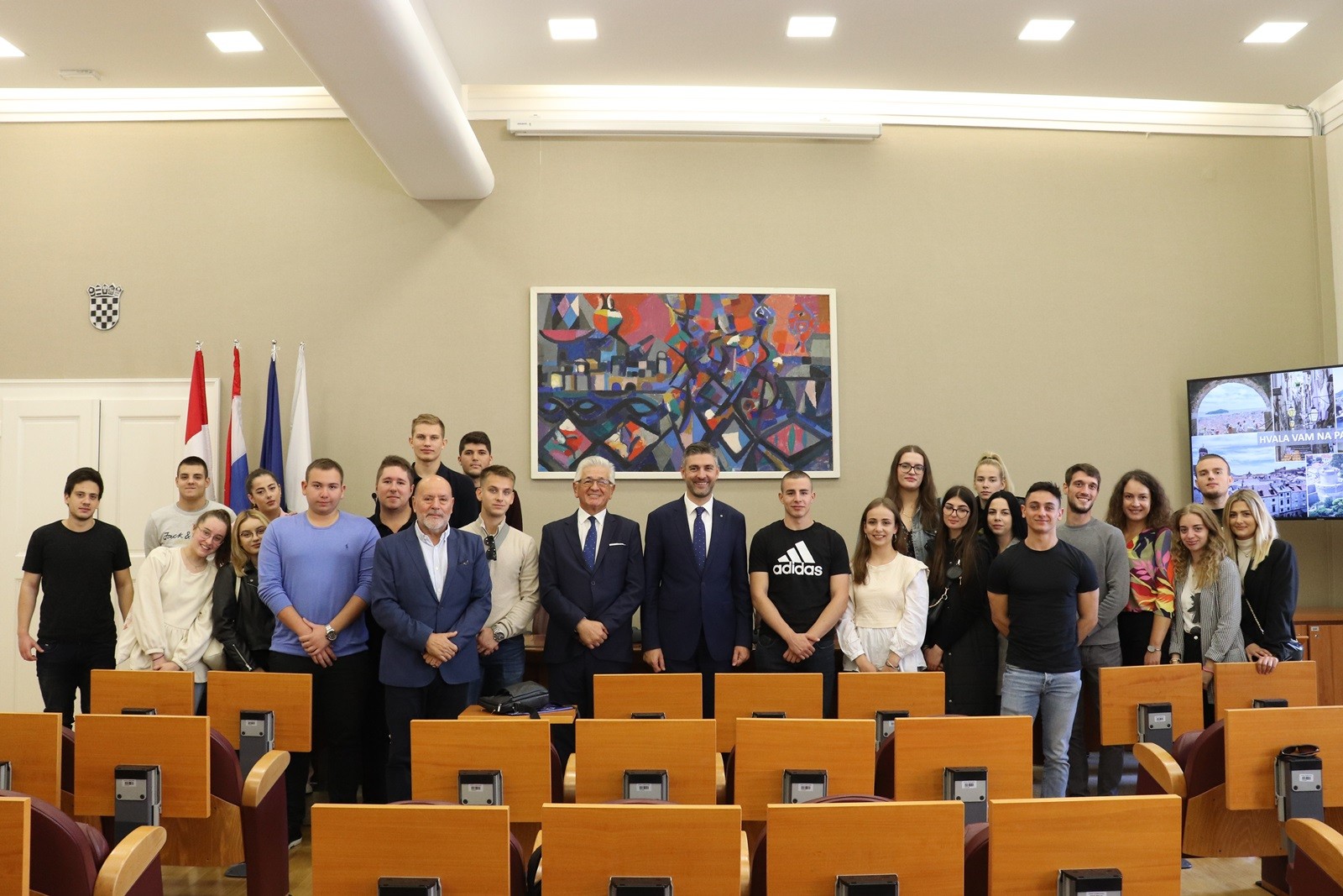 Gradonačelnik Franković sa studentima Libertas međunarodnog sveučilišta