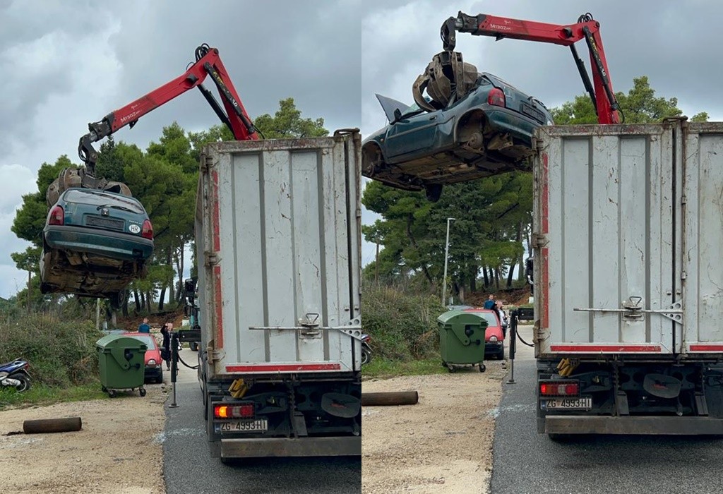 Akcija odvoza otpadnih vozila na Šipanu