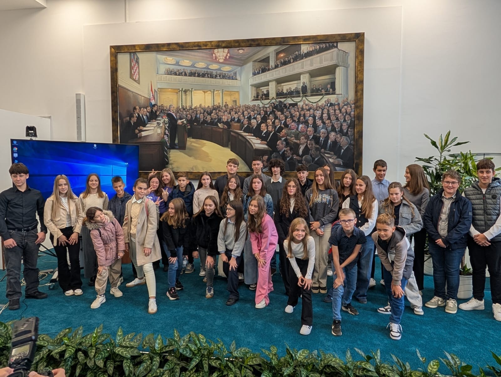 Dječje gradske vijećnice posjetile Hrvatski sabor