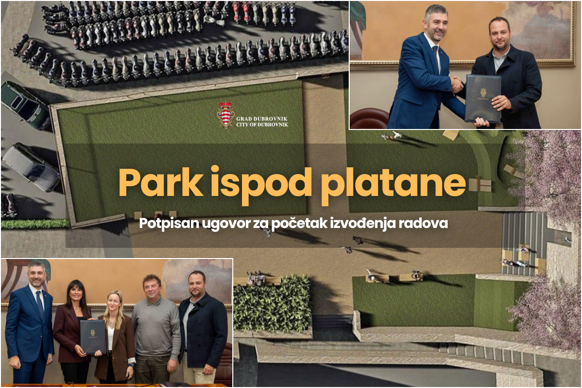 Potpisan ugovor za početak radova uređenja Parka ispod platane