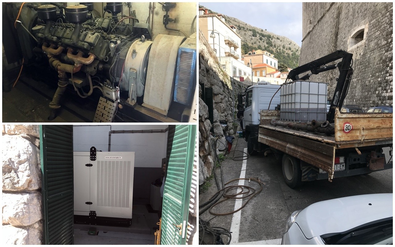 Grad Dubrovnik zamijenio dotrajali električni agregat